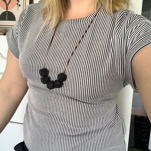 Express Black and white striped top - Picture 5 of 6